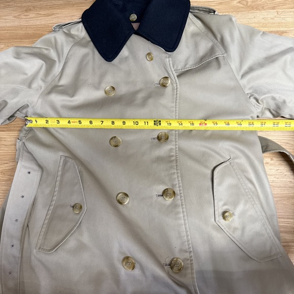 Burberrys Waterloo Trench Coat Vintage 80's Wool Lining Women UK Size 10 Long - Picture 5 of 13